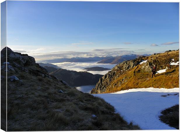 Vally From Ben Nevis Canvas Print by Oliver Gibson