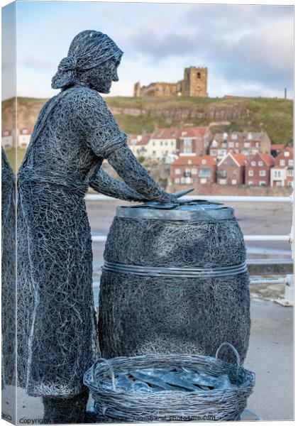 Herring Girl, Whitby Canvas Print by Martin Williams