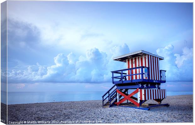 No Lifeguard on Duty - 2 Canvas Print by Martin Williams