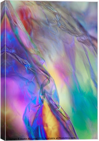 Abstract Cosmic Rainbow Canvas Print by Martin Williams