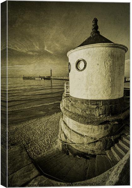 Whitby Round House Canvas Print by Martin Williams