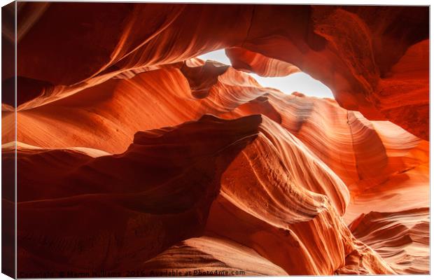 Antelope Canyon, Howling Wolf Canvas Print by Martin Williams