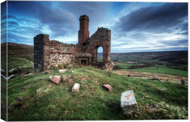 Iron Works - Rosedale Abbey Canvas Print by Martin Williams