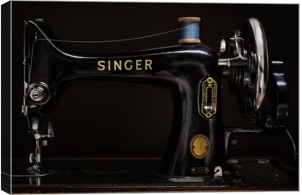 Singer Sewing Machine Canvas Print by Martin Williams