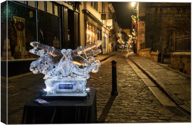 York Ice Trail Christmas 2017 Canvas Print by Martin Williams