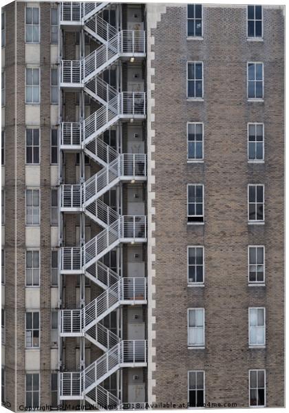 Architectural detail, Birmingham Alabama. Canvas Print by Martin Williams