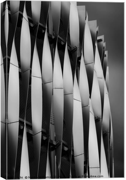 Abstract of Victoria Gate Shopping Centre Car Park Canvas Print by Martin Williams