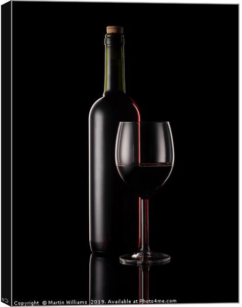 Red Wine Canvas Print by Martin Williams