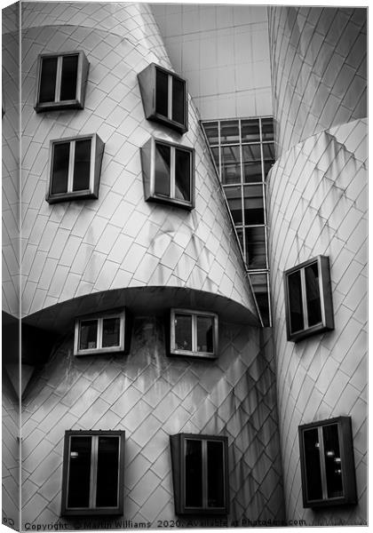 the Ray and Maria Strata Center, MIT Canvas Print by Martin Williams