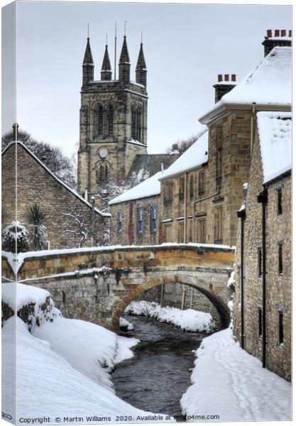 Helmsley in Snow Canvas Print by Martin Williams