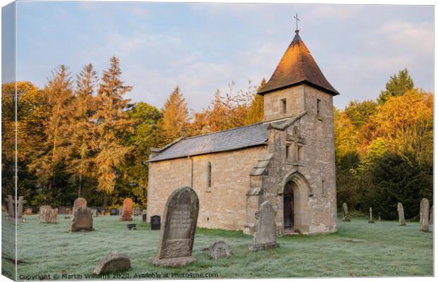 Chapel of Rest, Brompton by sawdon, Scarborough, North Yorkshire Canvas Print by Martin Williams