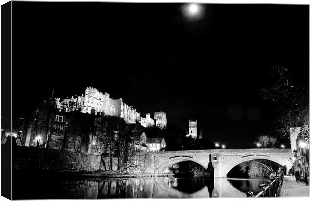 Durham Cathedral By Moonlight Canvas Print by Paul Black
