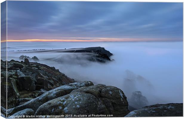 Foggy Valley Canvas Print by mhfore Photography