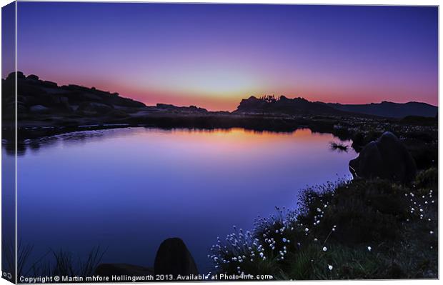 Twilight at Doxey Pool Canvas Print by mhfore Photography