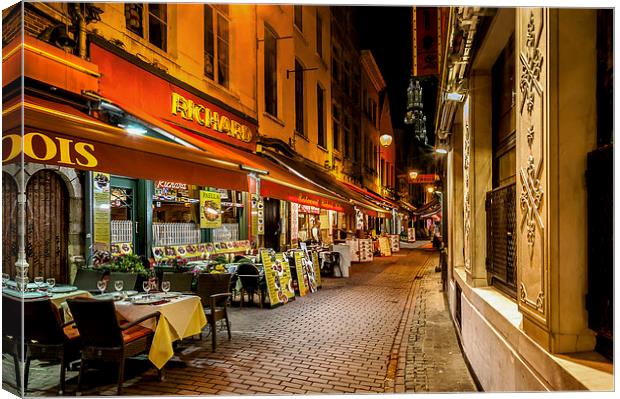 Rue des Bouchers Canvas Print by mhfore Photography