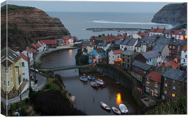 Staithes Canvas Print by Jonathan Parkes
