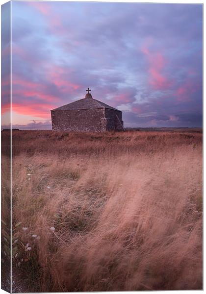 St Aldhems Chapel Canvas Print by Andrew Bannister