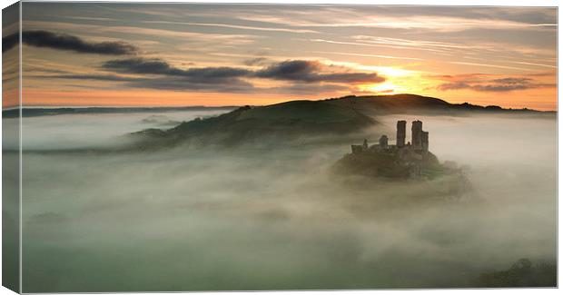 Castle in the Clouds Canvas Print by Andrew Bannister