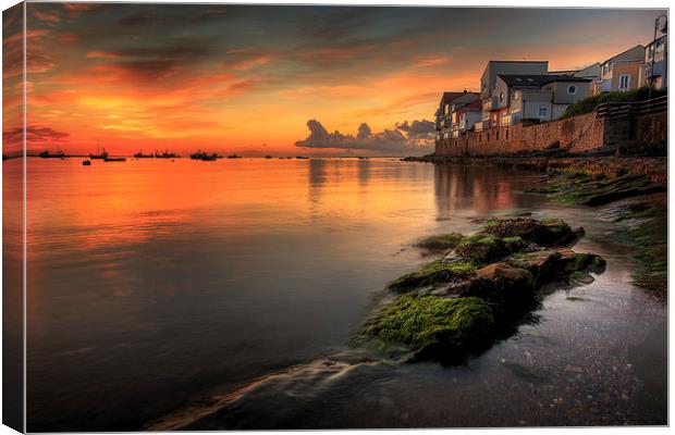  Swanage Sunrise3 Canvas Print by Andrew Bannister