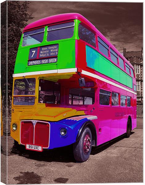 Psycadelic Bus Canvas Print by mike fahy