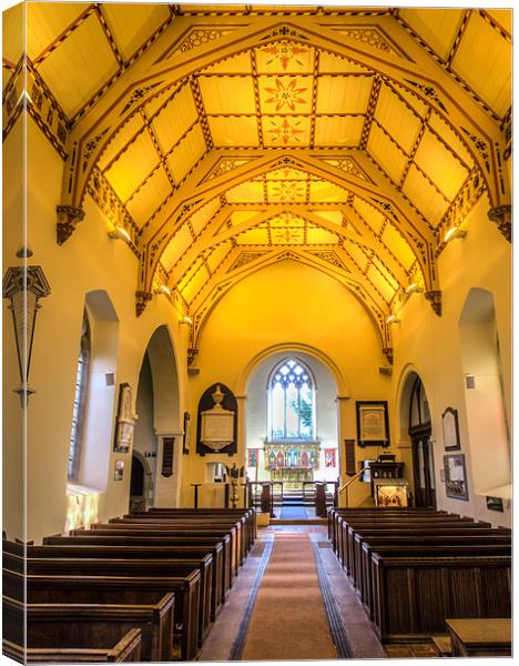 Church of St Mary the Virgin, Kintbury, Berkshire Canvas Print by Mark Llewellyn