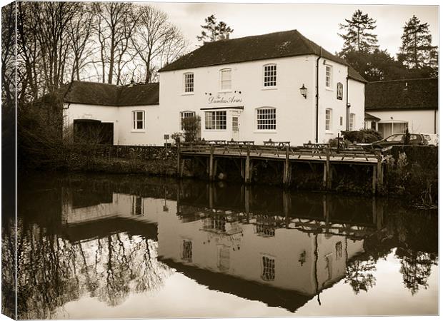 Dundas Arms, Kintbury, Berkshire, England, UK Canvas Print by Mark Llewellyn