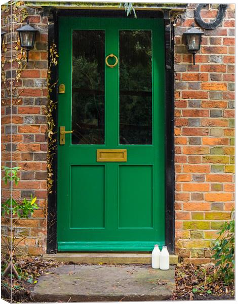 The Green Door Canvas Print by Mark Llewellyn