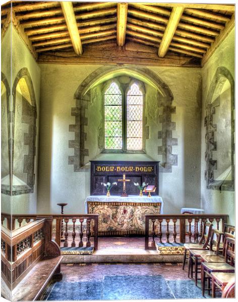St Swithuns Church, Combe, Berkshire, England, UK Canvas Print by Mark Llewellyn