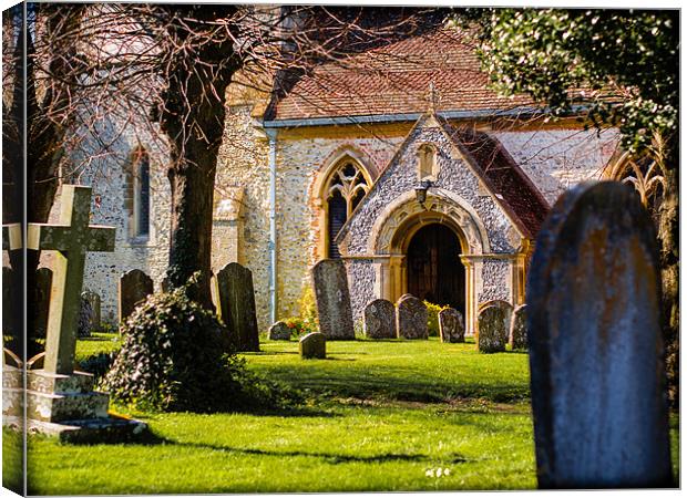 St Mary, Kintbury, Berkshire, England, UK Canvas Print by Mark Llewellyn