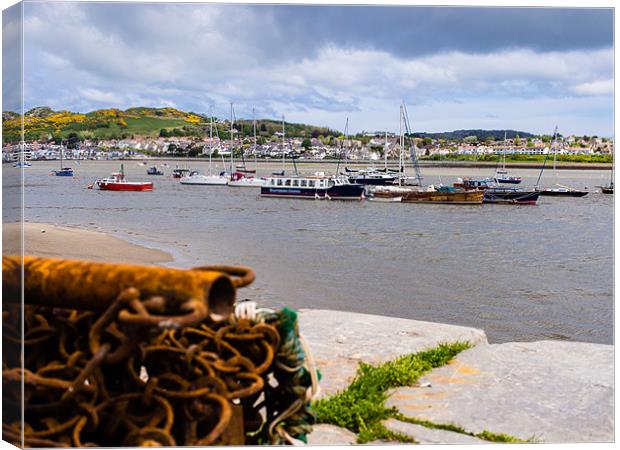 Conway Harbour, Wales, UK Canvas Print by Mark Llewellyn