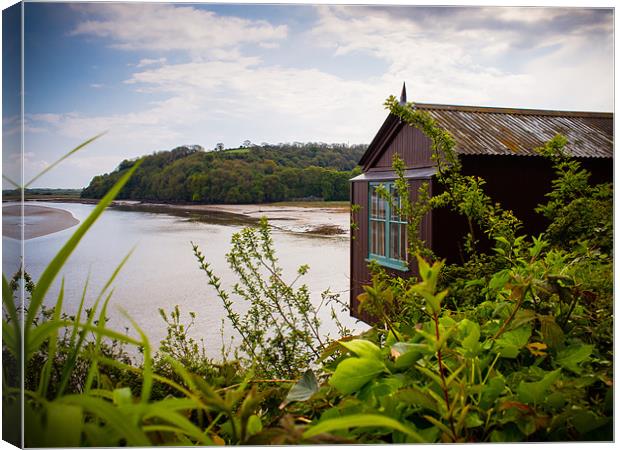 Dylan Thomas Boat House, Laugharne, Wales, UK Canvas Print by Mark Llewellyn