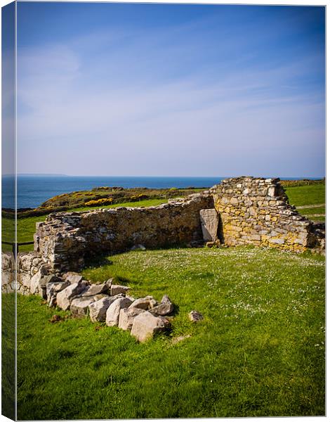 St Nons Chapel, Pembrokeshire, Wales, UK Canvas Print by Mark Llewellyn