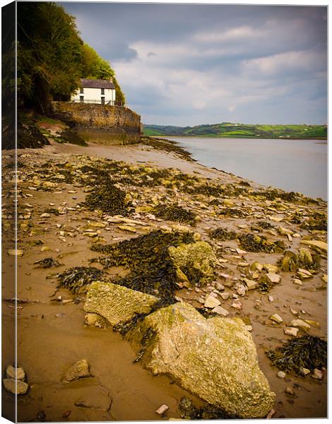 Dylan Thomas House, Laugharne, Wales, UK Canvas Print by Mark Llewellyn