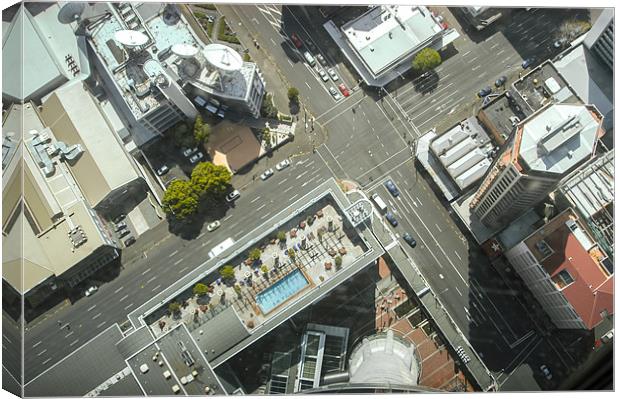 Sky Tower, Auckland, New Zealand Canvas Print by Mark Llewellyn