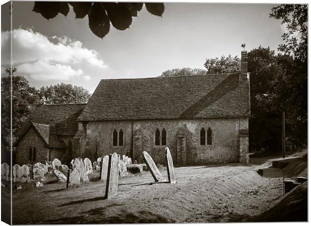 St Mary, Vernham Dean, Berkshire, England, UK Canvas Print by Mark Llewellyn