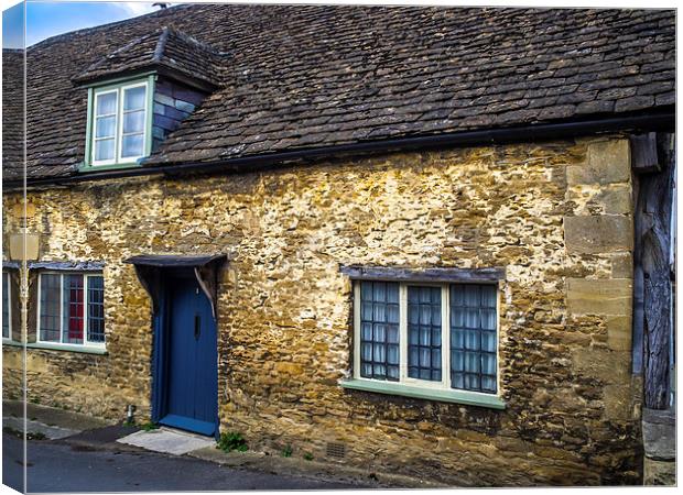 Lacock Cottage, Wiltshire, England, UK Canvas Print by Mark Llewellyn