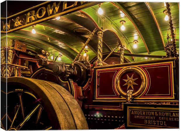 Steam Traction Engine, Hungerford, Berkshire, Engl Canvas Print by Mark Llewellyn