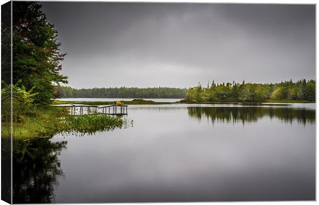 Sisters Lake, Yarmouth, Nova Scotia, Canada Canvas Print by Mark Llewellyn