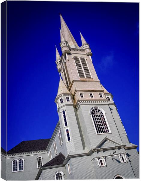 Sainte-Marie, Church Point, Nova Scotia, Canada Canvas Print by Mark Llewellyn