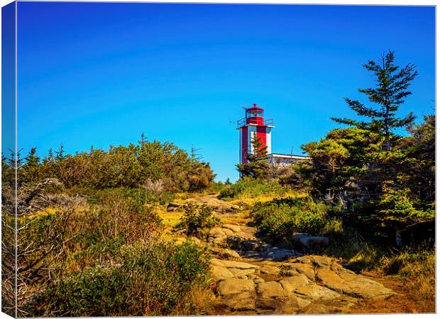 Point Prim Lighthouse, Digby, Nova Scotia, Canada Canvas Print by Mark Llewellyn