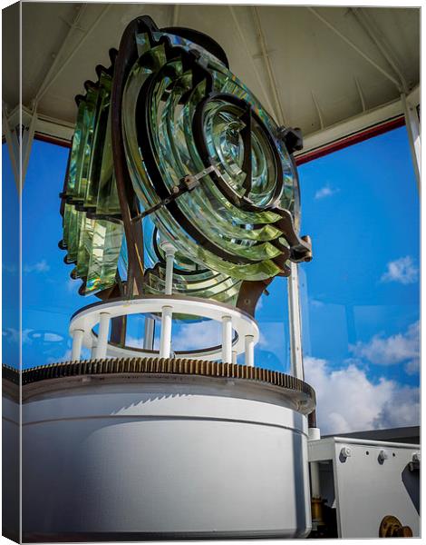 Dingwall Lighthouse Lamp Canvas Print by Mark Llewellyn