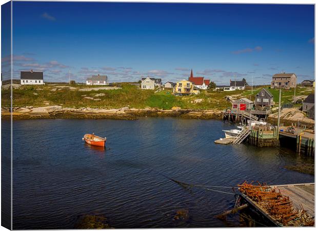 Peggys Cove, Nova Scotia, Canada Canvas Print by Mark Llewellyn