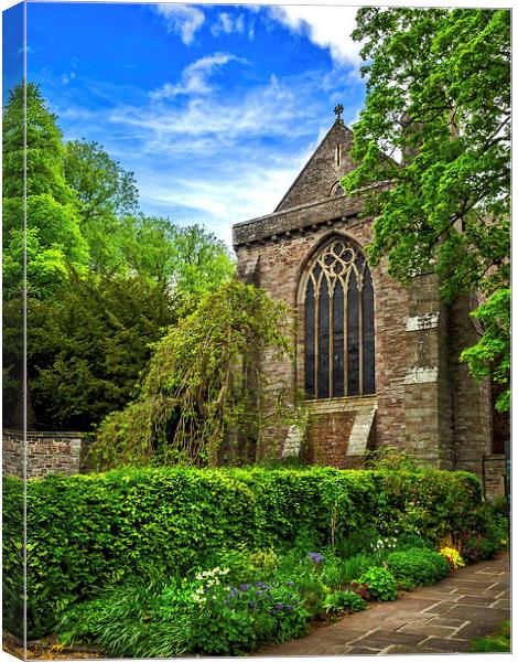 Brecon Cathedral, Wales, UK Canvas Print by Mark Llewellyn