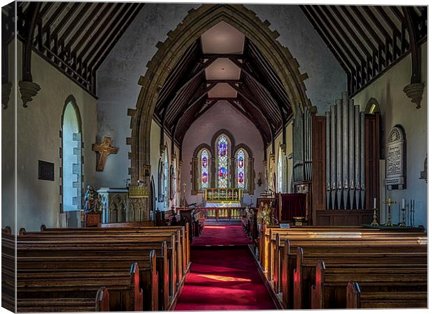 St Thomas Church, St Dogmaels, Pembrokeshire, Wale Canvas Print by Mark Llewellyn