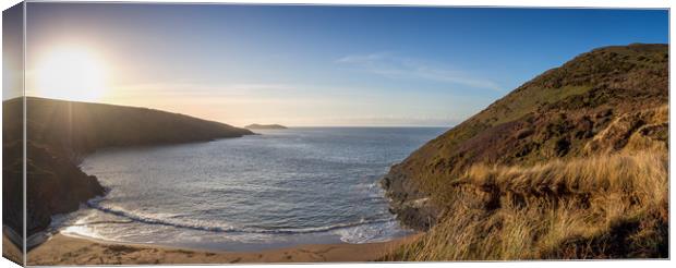 Mwnt Bay, Ceredigion, Wales, UK Canvas Print by Mark Llewellyn