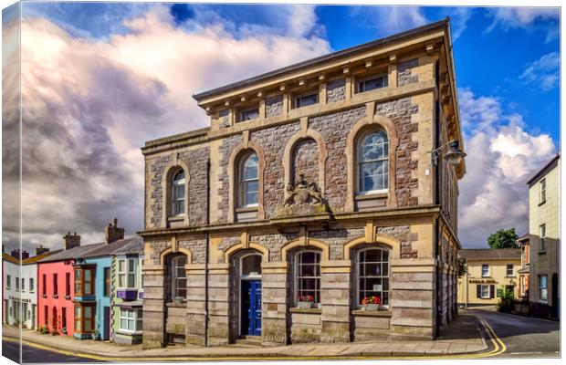 Grace Court House, Narberth, Pembrokeshire, Wales, Canvas Print by Mark Llewellyn