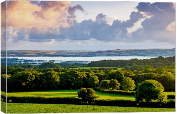 Morning Mist, Pembrokeshire, Wales, UK Canvas Print by Mark Llewellyn