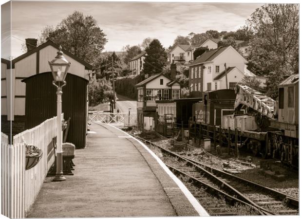 Bronwydd Arms Station, Carmarthenshire, Wales, UK Canvas Print by Mark Llewellyn