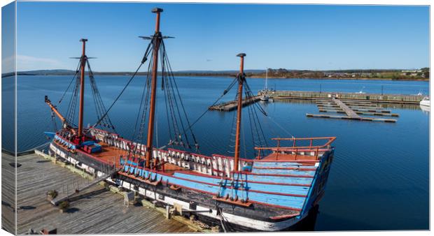 The Hector Ship, Pictou, Nova Scotia, Canada Canvas Print by Mark Llewellyn