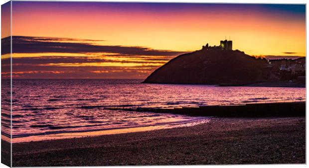 Criccieth Castle, Wales, UK Canvas Print by Mark Llewellyn